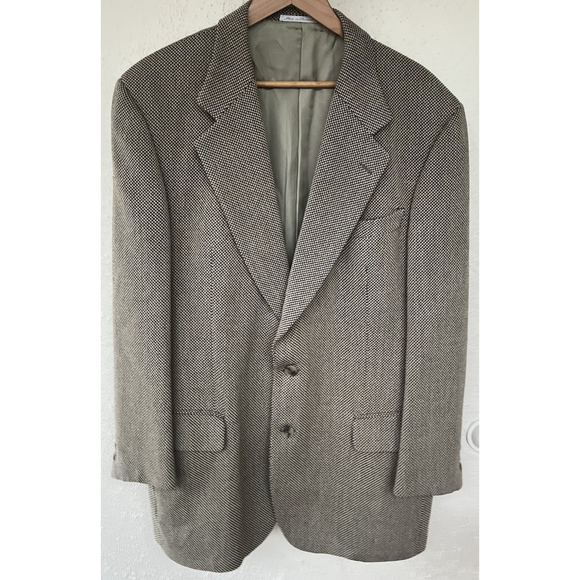 Valentino Garavani Boutique Wool Houndstooth Blazer Switzerland Men’s Size EU 52